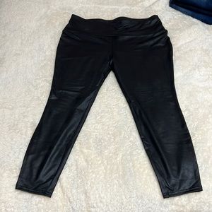 Faux leather leggings